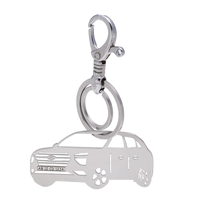 Customized car keychain side pose