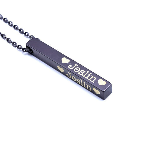 Customized bar necklace