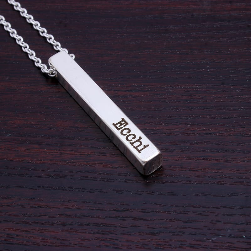 Customized bar necklace