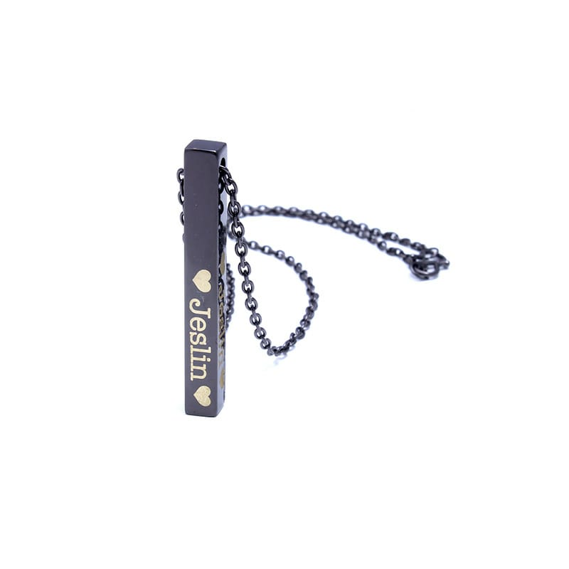 Customized bar necklace
