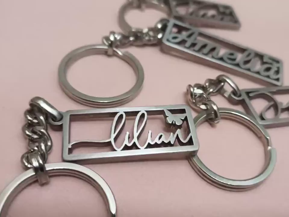 Customized name keychain